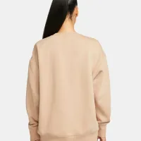 Hanorac pentru femei Nike W Nsw Style Flc Crew Os Beige photo 2