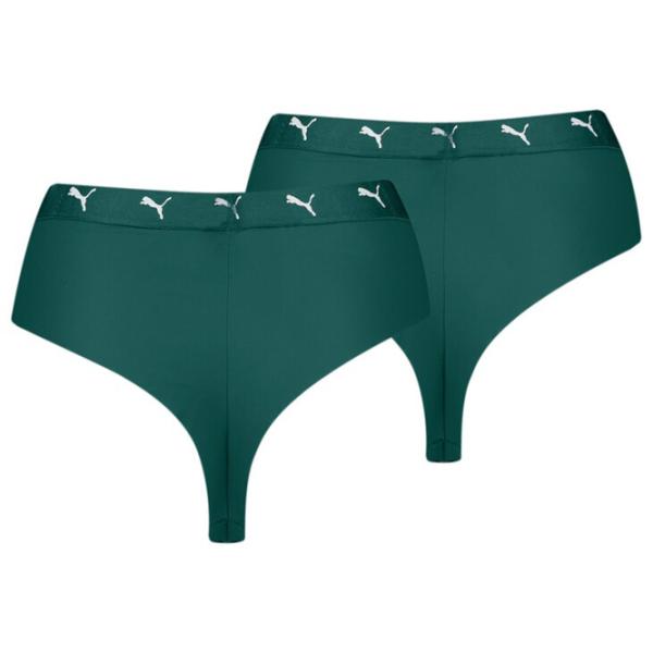 Chiloți pentru femei Puma High Waist Sporty L/ Green/ Tanga photo 2