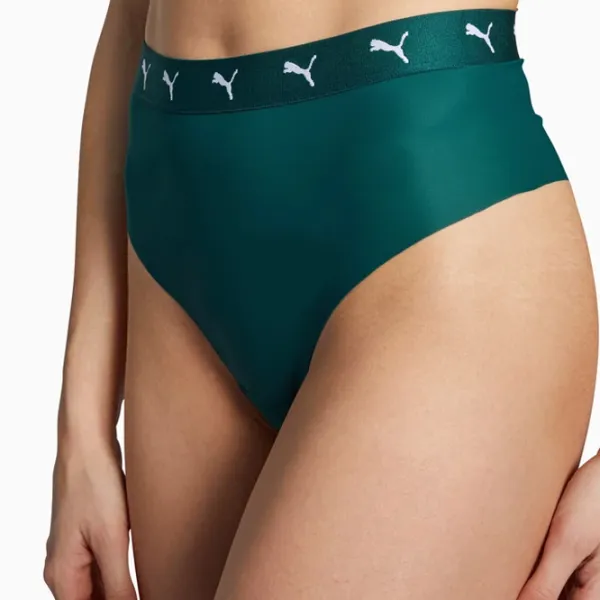 Chiloți pentru femei Puma High Waist Sporty L/ Green/ Tanga photo 4