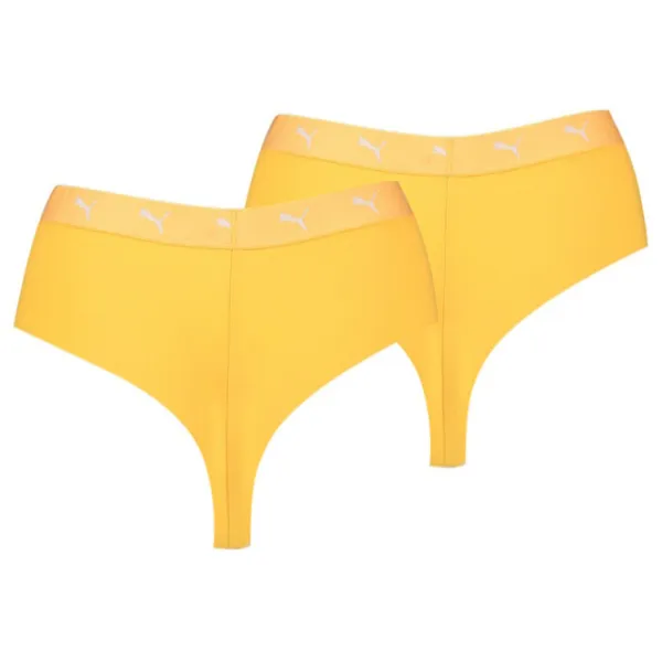 Chiloți pentru femei Puma High Waist Sporty XS/ Yellow/ Tanga photo 2