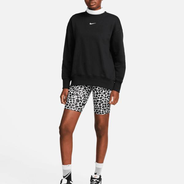 Толстовка для женщин Nike W Nsw Style Flc Crew Os Черный photo 3