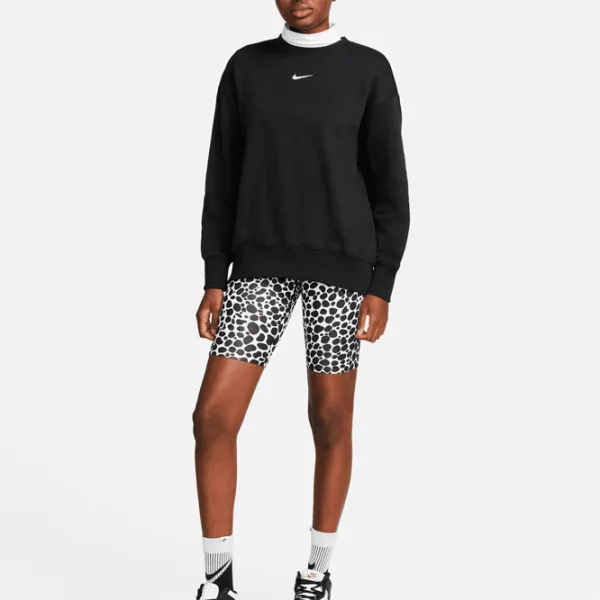 Толстовка для женщин Nike W Nsw Style Flc Crew Os Черный photo 3