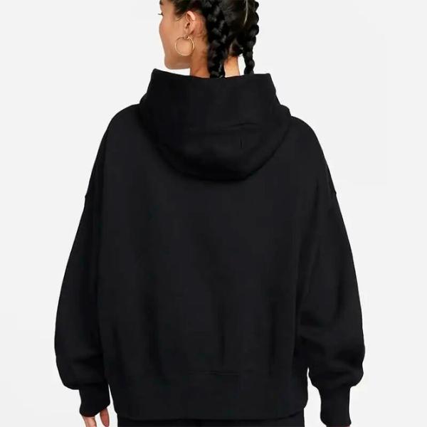 Hanorac pentru femei Nike W Nsw Style Flc Po Hoodie Oos Black photo 2