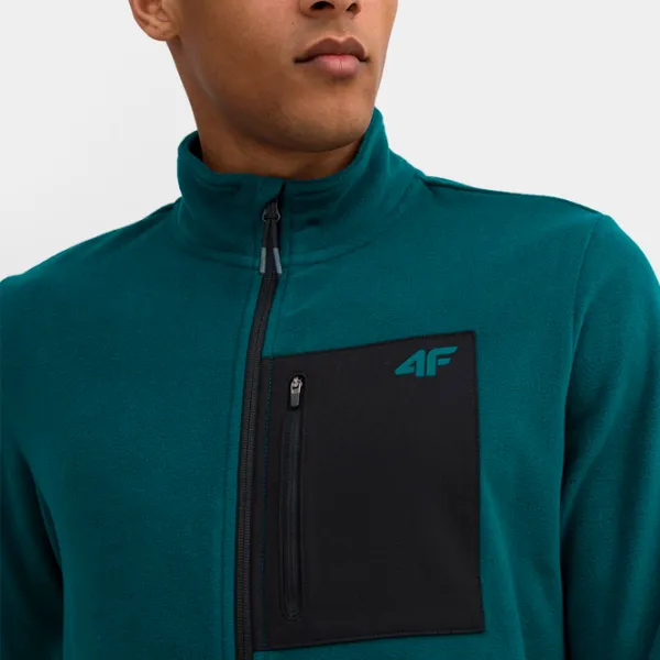 Толстовка для мужчин 4F 4FSS23TFLEM074 Прямой/ Бирюзовый photo 4