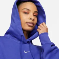 Толстовка для женщин Nike W Nsw Style Flc Po Hoodie Oos Темно-синий photo 4