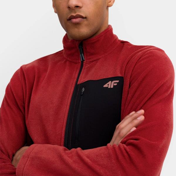 Толстовка для мужчин 4F 4FSS23TFLEM074 Прямой/ Красный photo 4