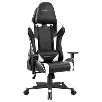 Scaun Gaming Newskill Kitsune White Black photo 2