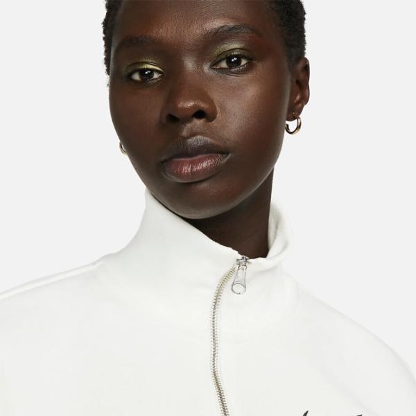 Толстовка для женщин Nike W Nsw Style Flc Crop Qz Бежевый photo 6