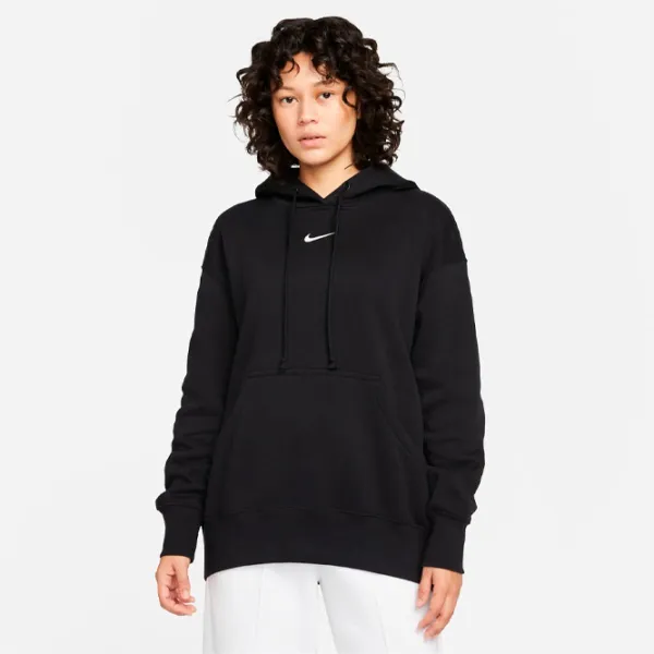 Hanorac pentru femei Nike W Nsw Style Flc Po Hoodie Os Black photo 3
