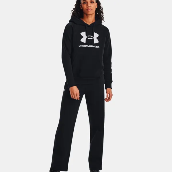 Hanorac pentru femei Under Armour Rival Fleece Big Logo Hdy-BLK Black photo 5 Hanorac pentru femei Under Armour Rival Fleece Big Logo Hdy-BLK Black photo 5
