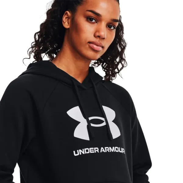 Hanorac pentru femei Under Armour Rival Fleece Big Logo Hdy-BLK Black photo 6