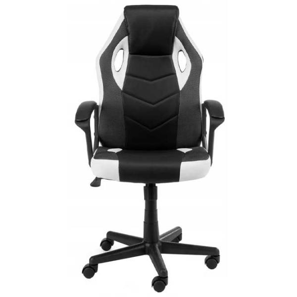 Scaun Gaming Akord F4G FG-19 Black White photo 2