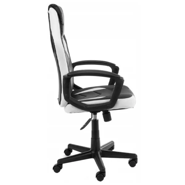 Scaun Gaming Akord F4G FG-19 Black White photo 3