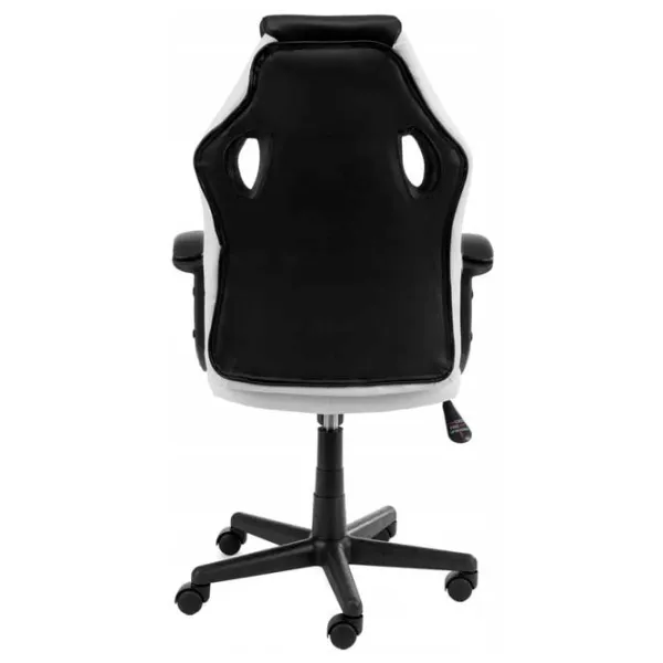 Scaun Gaming Akord F4G FG-19 Black White photo 4