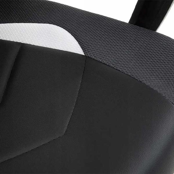 Scaun Gaming Akord F4G FG-19 Black White photo 6