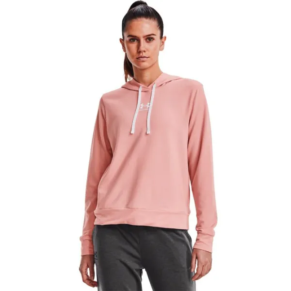 Hanorac pentru femei Under Armour Rival Terry Hellrosa Pink photo 3 Hanorac pentru femei Under Armour Rival Terry Hellrosa Pink photo 3