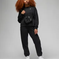 Толстовка для женщин Nike Jordan Brkln Flc Crew 2 Черный photo 3