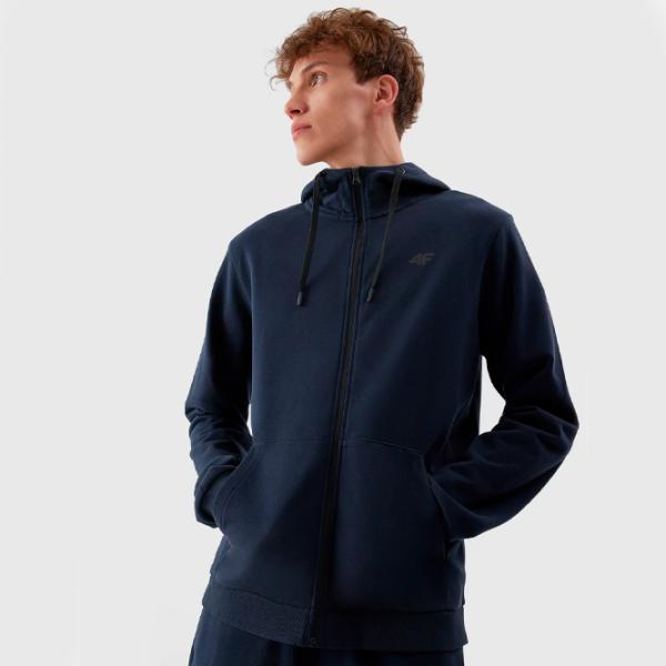 Толстовка для мужчин 4F 4FAW23TSWSM695 Прямой/ Navy Blue photo 2
