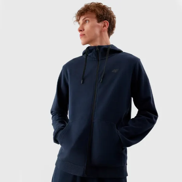 Толстовка для мужчин 4F 4FAW23TSWSM695 Прямой/ Navy Blue photo 2