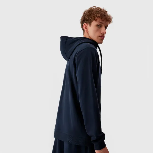 Hanorac pentru bărbați 4F 4FAW23TSWSM695 Drept/ Navy Blue photo 6