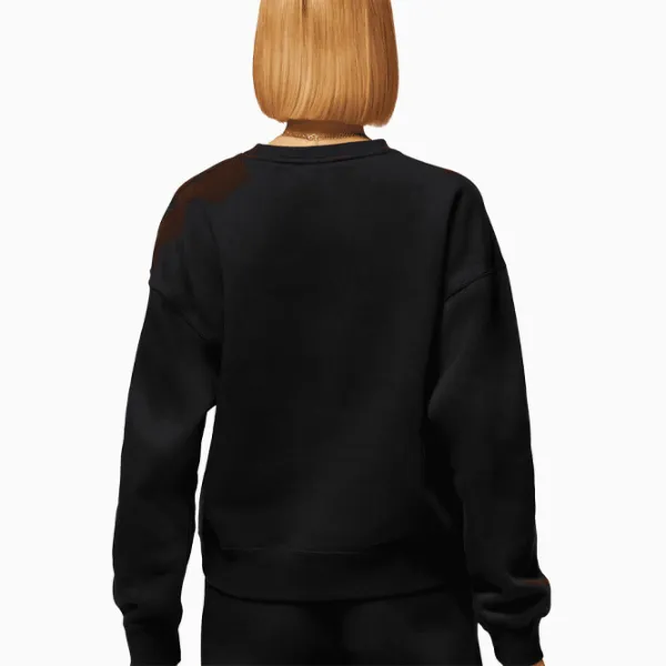 Толстовка для женщин Nike Jordan Brkln Flc Crew Черный photo 3