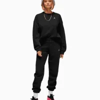 Толстовка для женщин Nike Jordan Brkln Flc Crew Черный photo 4