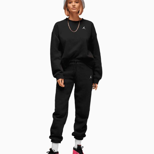 Толстовка для женщин Nike Jordan Brkln Flc Crew Черный photo 4