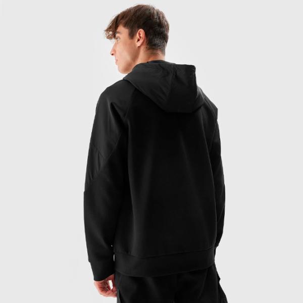 Толстовка для мужчин 4F 4FAW23TSWSM682 Прямой/ Черный photo 3