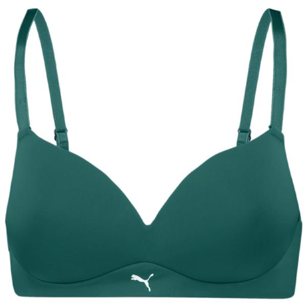 Sutien pentru femei Puma Soft Padded 80C/ Green/ Bra photo 2