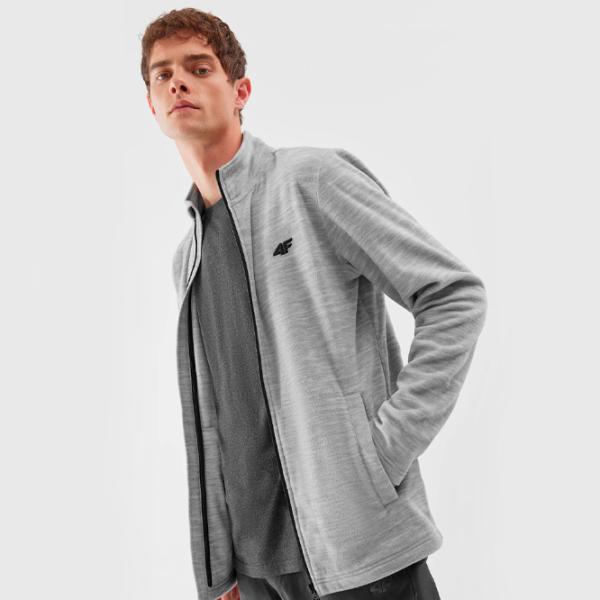 Толстовка для мужчин 4F 4FAW23TFLEM120 Прямой/ Grey photo 3 Толстовка для мужчин 4F 4FAW23TFLEM120 Прямой/ Grey photo 3