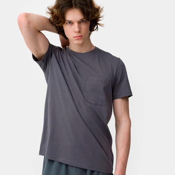 Tricou pentru bărbați 4F 4FSS23TTSHM297-22S 100% bumbac/ Gray photo 3