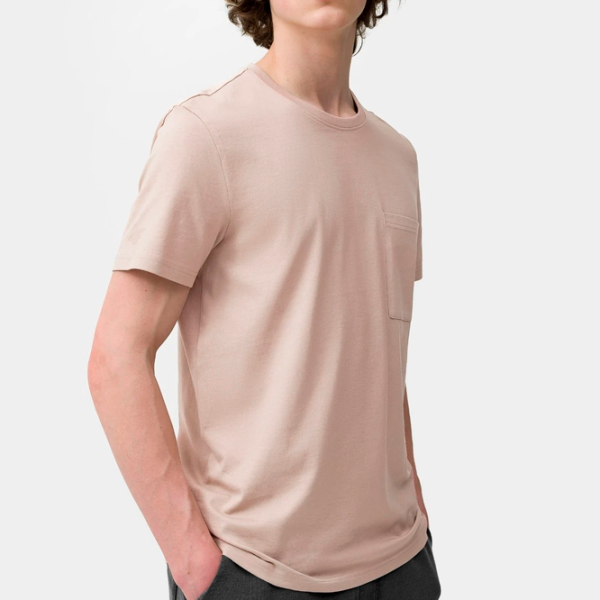 Футболка для мужчин 4F 4FSS23TTSHM297-83S 100% хлопок/ Бежевый photo 4