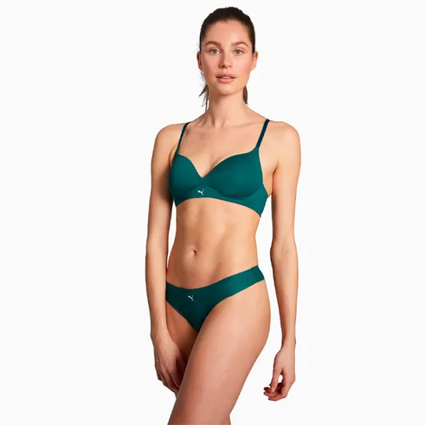 Chiloți pentru femei Puma Seamless L/ Green/ Tanga photo 3