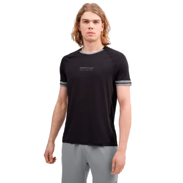 Tricou pentru bărbați 4F 4FSS23TFTSM159-20S 88% poliamida, 12% elastan/ Black photo 3