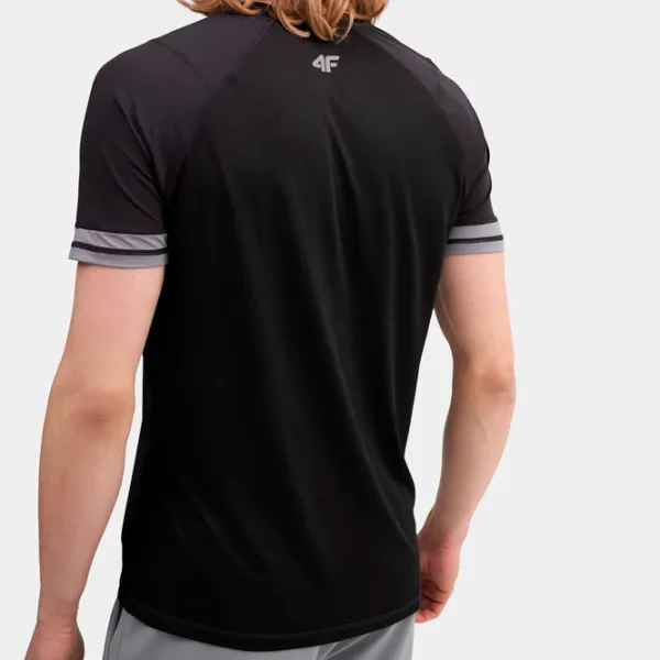 Tricou pentru bărbați 4F 4FSS23TFTSM159-20S 88% poliamida, 12% elastan/ Black photo 4