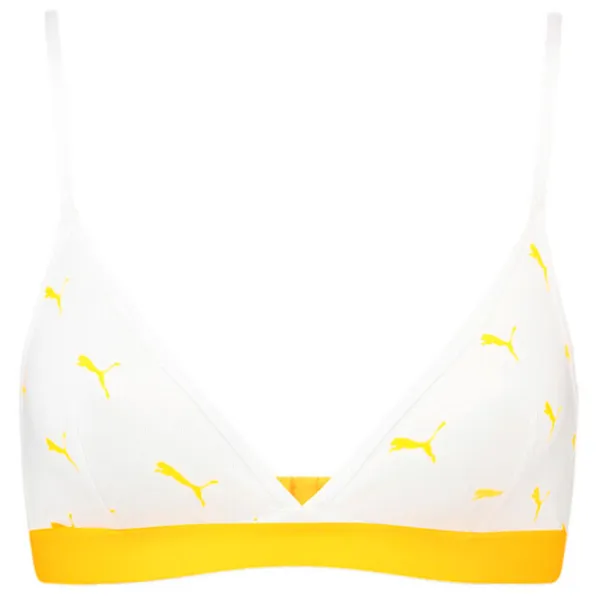 Sutien pentru femei Puma Cat Logo Triangle XL/ White photo 2