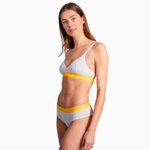 Sutien pentru femei Puma Cat Logo Triangle XL/ White photo 5