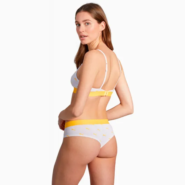 Sutien pentru femei Puma Cat Logo Triangle XL/ White photo 6