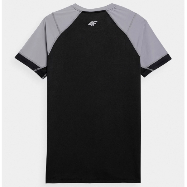 Tricou pentru bărbați 4F 4FSS23TFTSM159-24S 88% poliamida, 12% elastan/ Gray photo 2