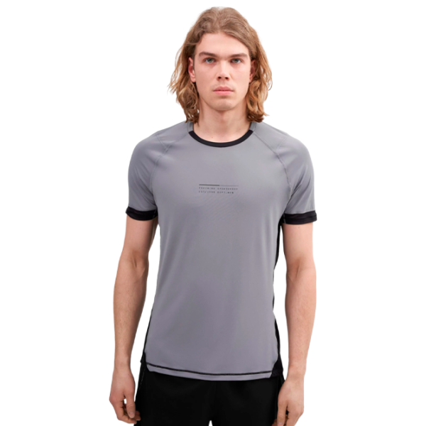 Tricou pentru bărbați 4F 4FSS23TFTSM159-24S 88% poliamida, 12% elastan/ Gray photo 3