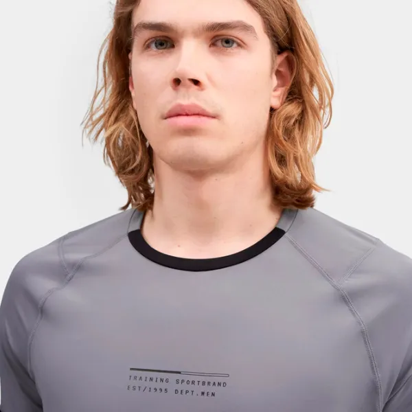 Tricou pentru bărbați 4F 4FSS23TFTSM159-24S 88% poliamida, 12% elastan/ Gray photo 5