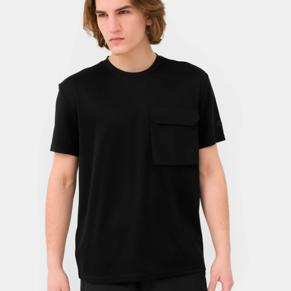 Tricou pentru bărbați 4F 4FSS23TFTSM200-20S 100% poliester/ Black photo 3