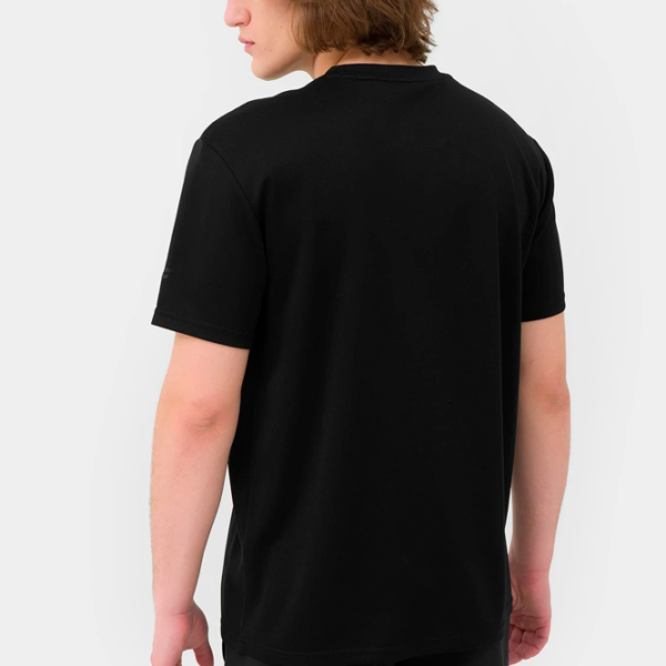Tricou pentru bărbați 4F 4FSS23TFTSM200-20S 100% poliester/ Black photo 4