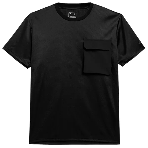 Tricou pentru bărbați 4F 4FSS23TFTSM200-20S 100% poliester/ Black photo 5