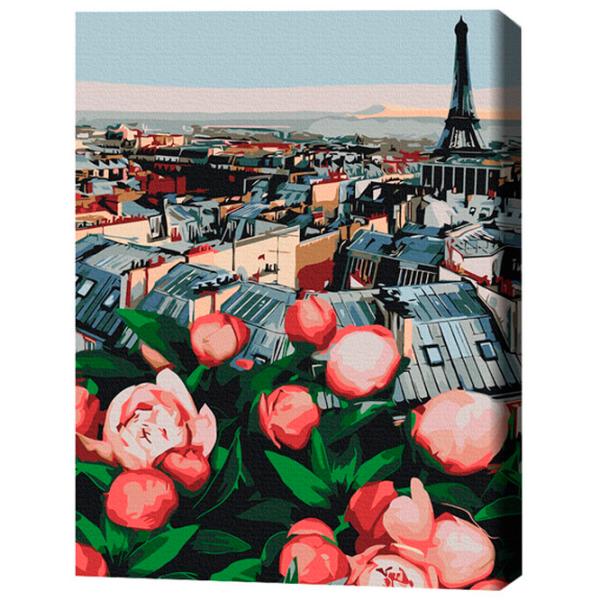 Картина по номерам BrushMe Пионы с видом на Париж 50 x 40 см/ Вертикальная photo 3 Картина по номерам BrushMe Пионы с видом на Париж 50 x 40 см/ Вертикальная photo 3