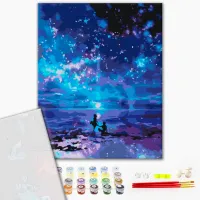 Картина по номерам BrushMe Ночная набережная 50 x 40 см/ Вертикальная photo 2