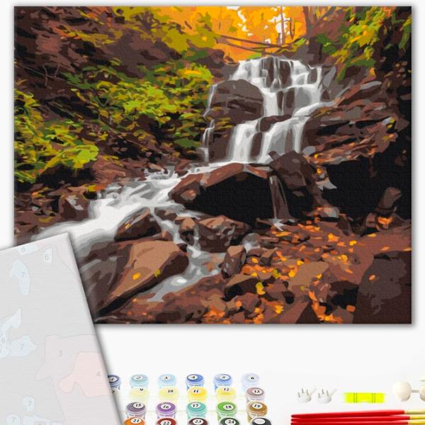 Картина по номерам BrushMe Водопад Шипот 50 x 40 см/ Горизонтальная photo 2