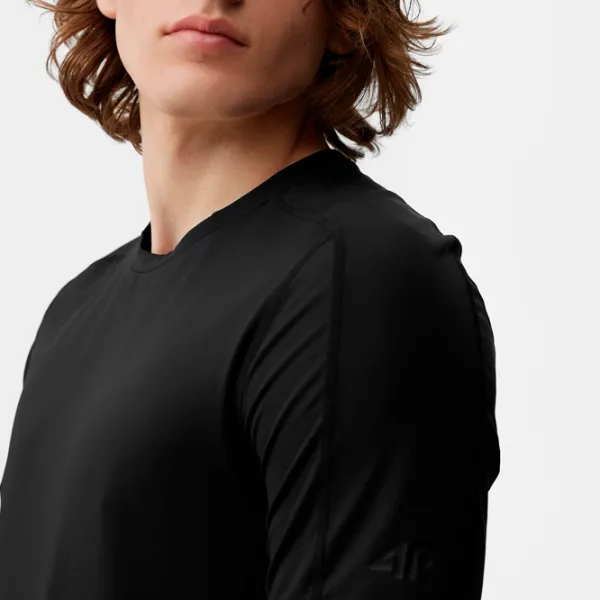 Tricou pentru bărbați 4F 4FSS23TFTSM404-20S 88% poliester, 12% elastan/ Black photo 5