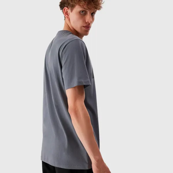 Tricou pentru bărbați 4F 4FRAW23TTSHM1474-24S 100% bumbac/ Gray photo 3