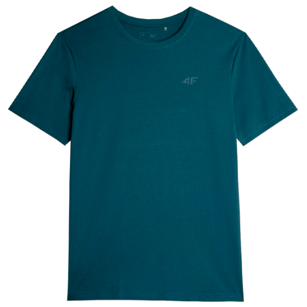 Tricou pentru bărbați 4F 4FRAW23TTSHM1471-46S 100% bumbac/ Turcoaz photo 4